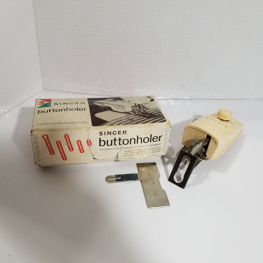Vintage Singer buttonholer automatic attachment 1.1904